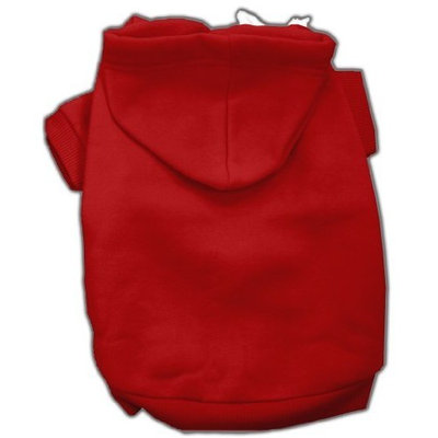 Mirage Pet Products 16-Inch Blank Hoodies, X-Large, Red