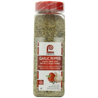 Lawrys Lawry's Garlic Pepper Coarse Grind with Red Bell and Black Pepper, 22 Ounce