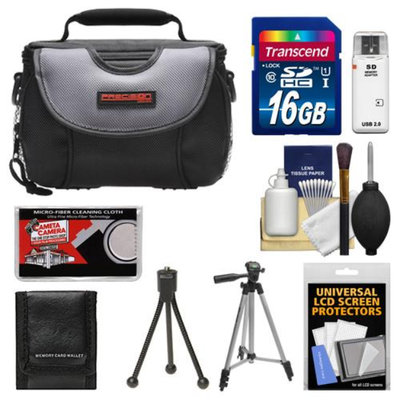 Precision Design PD-C15 Digital Camera Case with 16GB Card + Tripod + Cleaning & Accessory Kit for Sony Alpha NEX-3, NEX-C3, NEX-5, NEX-5N, NEX-7 Digital Cameras