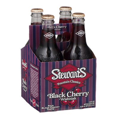 Stewart's Original Fountain Classics Black Cherry Wishniak - 4 PK