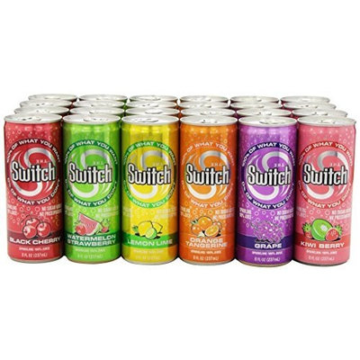 The Switch Sparkling Juice, Variety Pack, 8-Ounce Cans (Pack of 24)