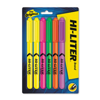 Avery Dennison 23565 Fluorescent Pen Style Highlighter Chisel Tip 6/set