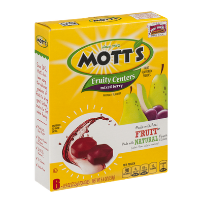 Mott's Fruity Centers Mixed Berry Pouches