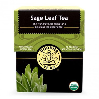 Buddha Teas Sage Leaf 100 Percent Organic Herbal Tea 18 Bags Per Packet