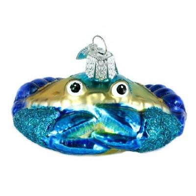 Old World Christmas World Christmas Blue Crab Ornament