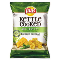 Frito-lay Inc. Kettle Cooked Jalapeno & Cheddar Chips, 1.375 oz Bag, 64/Carton
