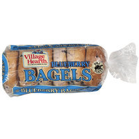 Village Hearth Blueberry Bagels, 24 oz