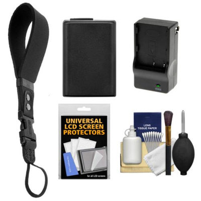 OP/Tech Op/Tech USA Neoprene DSLR Camera Wrist Strap (Black) with NP-FW50 Battery for Sony Alpha NEX-C3, NEX-F3, NEX-3N, NEX-5, NEX-5N, NEX-5R, NEX-6, NEX-7