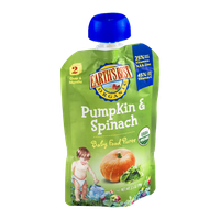 Earth's Best Organic Stage 2 Pumpkin & Spinach Baby Food Puree