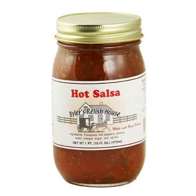 Byler's Relish House Homemade Amish Country Hot Salsa 16 oz.