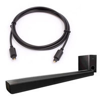 Philips Soundbar System with Passive Subwoofer, Refurbished Bonus TOSLINK Opotical Cable