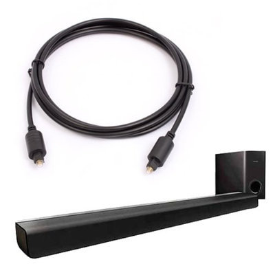 Philips Soundbar System with Passive Subwoofer, Refurbished Bonus TOSLINK Opotical Cable