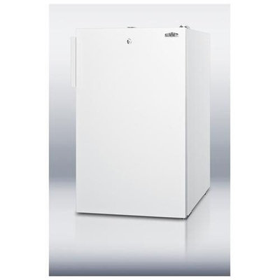 Summit CM411L 4.1 Cu. Ft. White Undercounter Compact Refrigerator