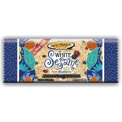 Mrs Mays Mrs. Mays White Sesame Strips with Pomegranate and Blueberry, 1.2-Ounce (Pack of 20)