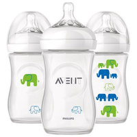 Phillips Philips Avent Elephant Natural Bottles, 9 oz, 3 count