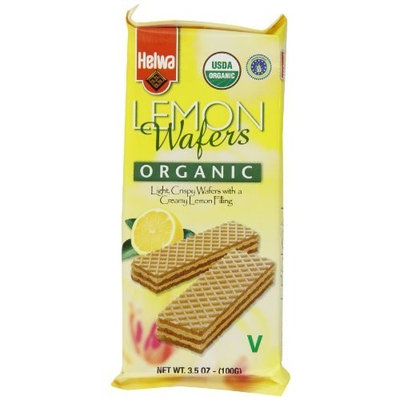 Helwa Organic Wafers, Lemon, 3.5-Ounce Packages (Pack of 12)