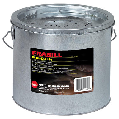 Frabill Galvanized 2-Piece 8 Quart Floating Bucket