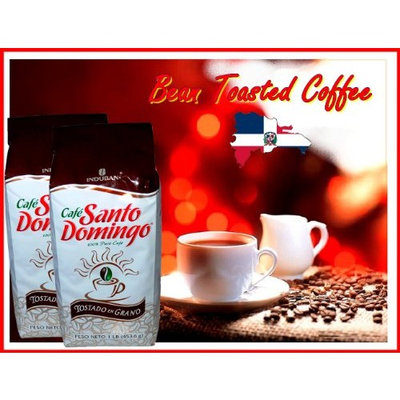 Santo Domingo Whole Roasted Bean Dominican Coffee 2 Bags / Pounds Pack