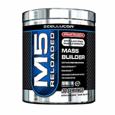 Cellucor M5 Reloaded Mass Builder, Fruit Punch, 1.65 lbs
