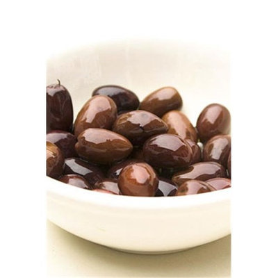 Olympos 24206 2-5 lbs. Whole Kalamata Olives