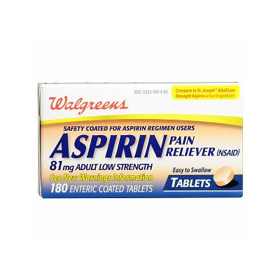Walgreens Aspirin 81 mg Adult Low Strength Tablets