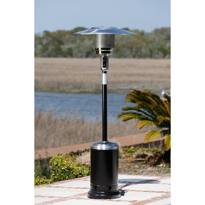 Hammer Tone Black & Stainless Steel Commercial Patio Heater
