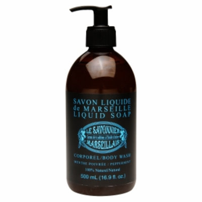 Le Savonnier Marseillais Corporel / Body Wash, Peppermint, 16.9 fl oz