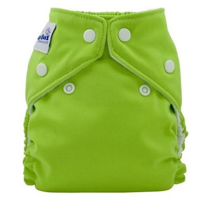 FuzziBunz Perfect Size Cloth Diaper, Apple Green, Small 7-18 lbs (Discontinued by Manufacturer)