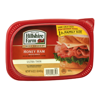 Hillshire Farm Deli Select Family Size Honey Ham with Water Added Ultra Thin