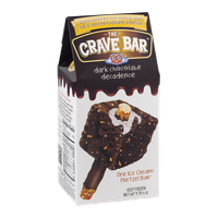The Crave Bar Ice Cream Pretzel Bar Dark Chocolate Decadence
