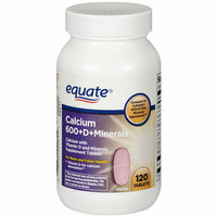 Equate 600+D Calcium Supplement With Vitamin D & Minerals