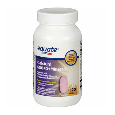 Equate 600+D Calcium Supplement With Vitamin D & Minerals