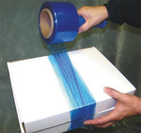 Value Brand 15A919 Hand Stretch Wrap, Blue, 1000 ft, 3In W, PK4