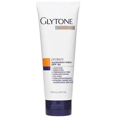 Glytone Sunscreen Lotion SPF 40, 4-Ounce Package