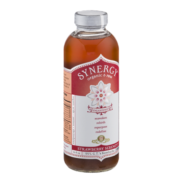 GT's Raw Organic Kombucha Strawberry Serenity