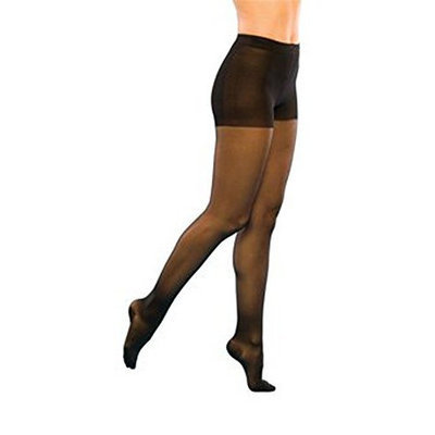 Sigvaris 120P Sheer Fashion 15-20 mmHg Pantyhose Size: D, Color: Navy 10