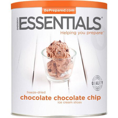 Emergency Essentials Freeze-Dried Chocolate Chocolate Chip Ice Cream Slices, 15 oz