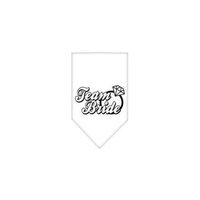 Ahi Team Bride Screen Print Bandana White Small