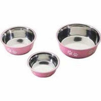 Ethical Pet Products (Spot) DSO6121 32-Ounce Fusion Designer Stainless Steel Dog Bowl, Medium, Pink