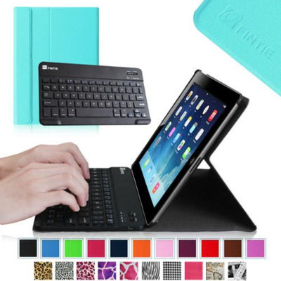 Fintie Wireless Bluetooth Keyboard Case for Apple iPad 4th Generation with Retina Display, iPad 3 & iPad 2, Blue