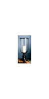 Dessau Home ME2095 Bronze Step Base Hurricane with Rim