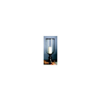 Dessau Home ME2095 Bronze Step Base Hurricane with Rim