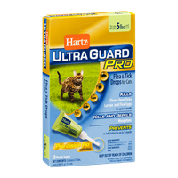 Hartz Ultra Guard Pro Flea & Tick Drops for Cats 5lbs - 3 CT