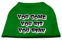Ahi You Come You Sit You Stay Screen Print Shirts Emerald Green XXXL (20)
