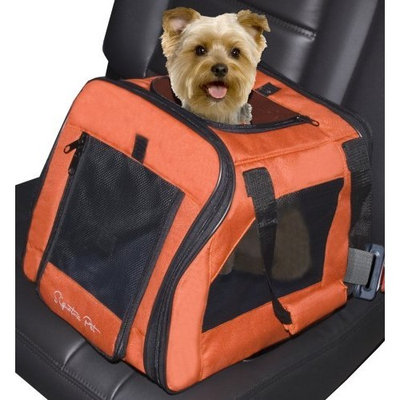Pet Gear Signature Pet Car Seat & Carrier for cats and dogs up to 12-pounds, Terra Cotta