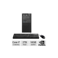 Asus BM1AD Workstation PC - Intel Core i7-4770 3.40GHz, 16GB DDR3 Memory, 2TB HDD, DVDRW, NVIDIA Quadro K600, Windows 7