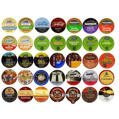 Crazy Cups Travel the World Sampler, Single-cup coffee for Keurig Single serve cup Brewers(Pack of 35)