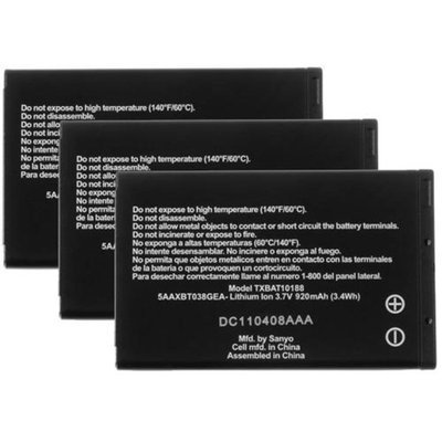 Battery for Kyocera TXBAT10188 (3-Pack) Mobile Phone Battery