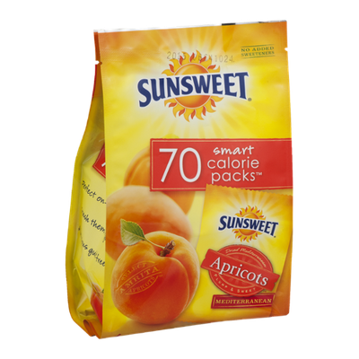 Sunsweet 70 Smart Calorie Packs Apricots Mediterranean - 6 CT
