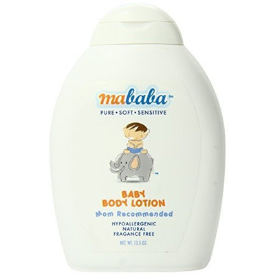 Mababa Baby Body Lotion, 13.5-Ounce (Pack of 2)